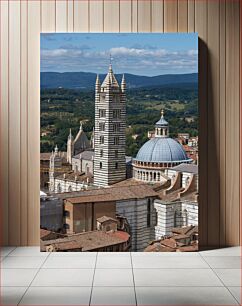 Πίνακας, View of Siena Cathedral Άποψη του καθεδρικού ναού της Σιένα