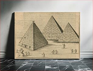 Πίνακας, View of the Giza Pyramids View of the Spinx - Breuning Von Buchenbach Hans Jacob - 1612