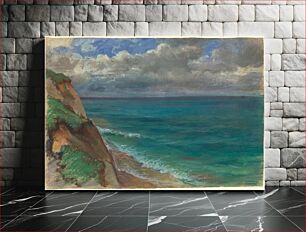Πίνακας, View of the Sea, Normandy (1852) by Alexandre Desgoffe