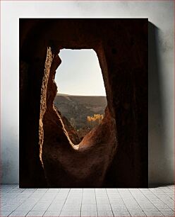 Πίνακας, View Through the Rock Θέα μέσα από το βράχο