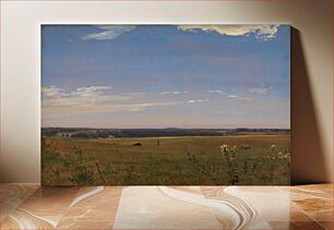 Πίνακας, View towards the Beldringe manor by P. C. Skovgaard