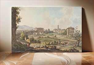 Πίνακας, Views in the Levant: Ruins in Rome with Goats, Cows and Herdsmen