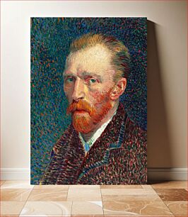 Πίνακας, Vincent Van Gogh's Self-Portrait (1887). Famous artworks, original from the Art Institute of Chicago