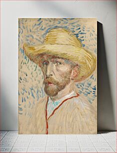 Πίνακας, Vincent van Gogh's Self-Portrait with a Straw Hat (1887)