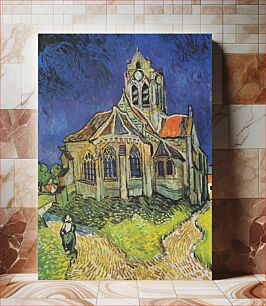 Πίνακας, Vincent van Gogh's The Church at Auvers (1890)