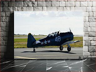 Πίνακας, Vintage Aircraft on Runway Vintage αεροσκάφη στο διάδρομο