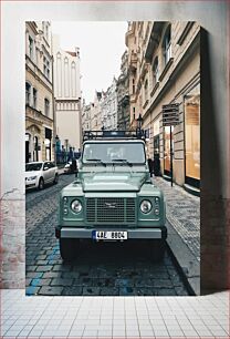 Πίνακας, Vintage Car in City Street Vintage Car in City Street