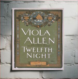 Πίνακας, Viola Allen as "Viola" in Shakespeare's comedy, Twelfth night