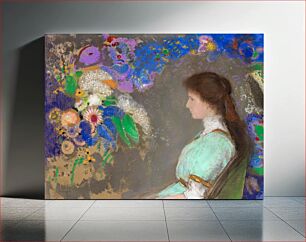 Πίνακας, Violette Heymann (1910) oil painting by Odilon Redon