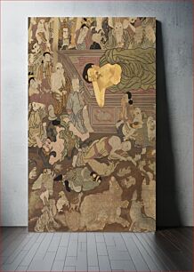 Πίνακας, Wall Hanging Depicting the Death of the Buddha (Paranirvana)