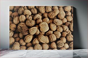 Πίνακας, Walnuts Close-Up Κοντινό πλάνο καρυδιάς