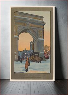 Πίνακας, Washington Arch at Winter Twilight (1914) by Rachael Robinson Elmer