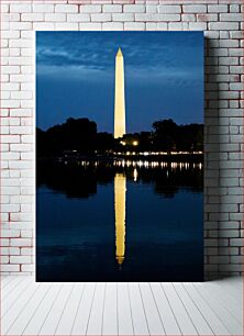 Πίνακας, Washington Monument at Night Μνημείο της Ουάσιγκτον τη νύχτα