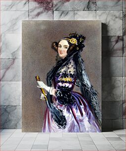 Πίνακας, Watercolor portrait of Ada King, Countess of Lovelace (Ada Lovelace)