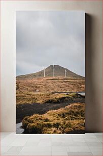 Πίνακας, Wind Turbines on a Hilly Landscape Ανεμογεννήτριες σε λοφώδες τοπίο