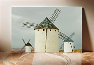 Πίνακας, Windmills in the Countryside Ανεμόμυλοι στην ύπαιθρο