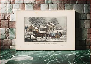 Πίνακας, Winter morning in the country (1873) by Currier & Ives