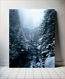 Πίνακας, Winter Waterfall Χειμερινός Καταρράκτης