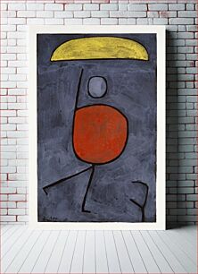 Πίνακας, With umbrella (1939) by Paul Klee