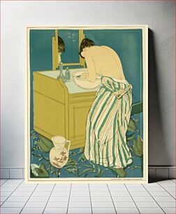 Πίνακας, Woman Bathing (poster), Mary Cassatt