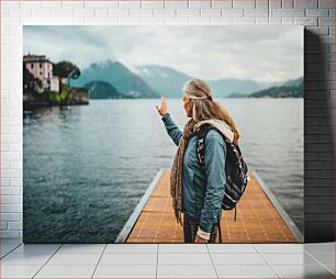 Πίνακας, Woman by the Lake Γυναίκα δίπλα στη λίμνη