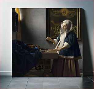 Πίνακας, Woman Holding a Balance (ca. 1664) by Johannes Vermeer