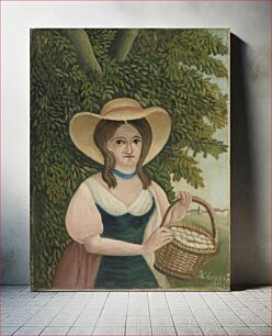 Πίνακας, Woman with Basket of Eggs (La Femme au panier d'Å"ufs) by Henri Rousseau