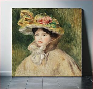 Πίνακας, Woman with Capeline (Femme Ã la capeline) (early 1890s) by Pierre-Auguste Renoir