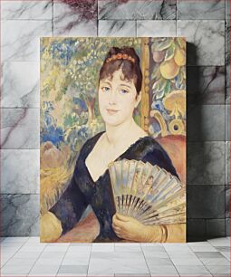 Πίνακας, Woman with Fan (Femme à l'éventail) (1886) by Pierre-Auguste Renoir