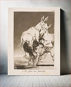 Πίνακας, You who cannot, must carry me on your back by Francisco Goya