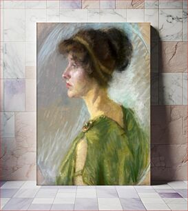 Πίνακας, Young Woman in Green by Alice Pike Barney