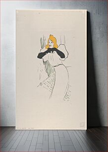 Πίνακας, Yvette Guilbert by Henri de Toulouse–Lautrec