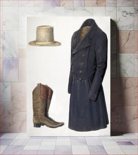 Πίνακας, Zoar Man's Hat, Boots and Coat (c. 1937) by Fritz Boehmer