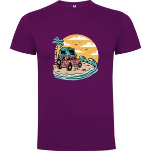 Pink Beach Cruiser Illustration Tshirt