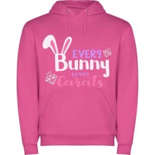 Pink Carat Bunny Ears Φούτερ με κουκούλα