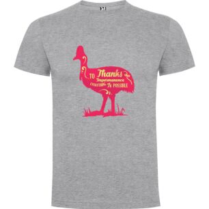 Pink Ostrich Illusion Tshirt