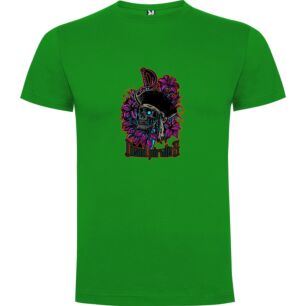 Pirate Skull Blooms Tshirt