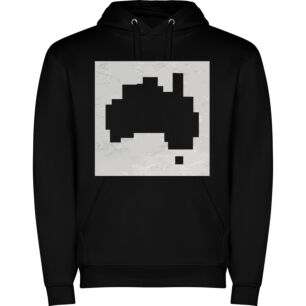 Pixel Noir Shirt: Retro Art Φούτερ με κουκούλα