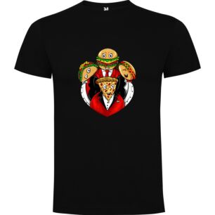 Pizza-Posing Cartoon Hybrid Tshirt