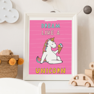 Πόστερ Dream Like A Unicorn