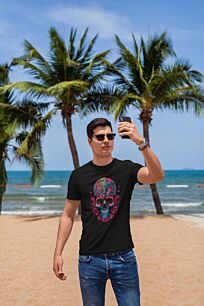 Psychedelic Skull Art Tshirt