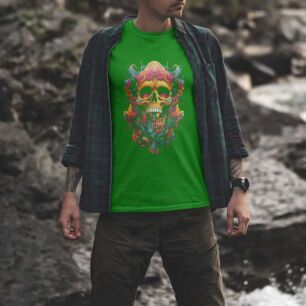 Psychedelic Skull Artwork Tshirt