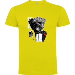 Pug in Tuxedo Glamour Tshirt