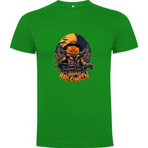 Pumpkin Biker Scarecrow Tshirt