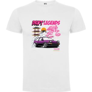 Purple Drift Art Deco Tshirt