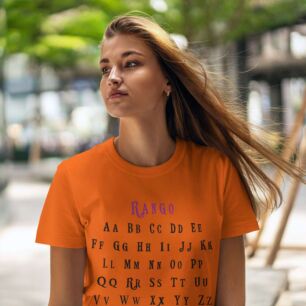 Rango Alphabet Font Tshirt