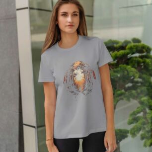 Raven in Sunset Forest Tshirt