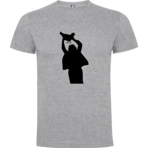 Red Chicken Man Silhouette Tshirt