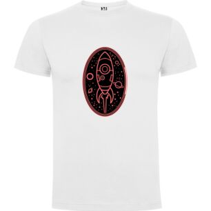 Red Rocket Ship Night Tshirt