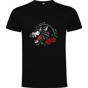 Red Rose Panther Emblem Tshirt